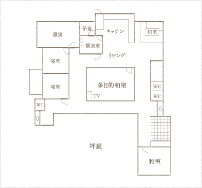 母屋棟 大広間 見取り図