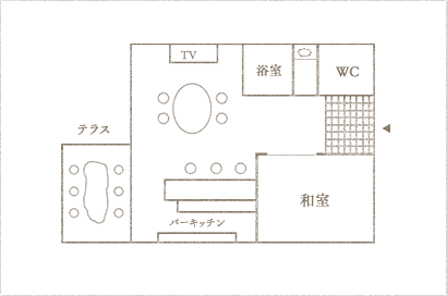 離れ棟 見取り図